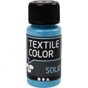 Textile Solid textilfärg, turkosblå, täckande, 50 ml/ 1 flaska