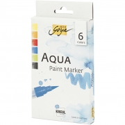 SOLO GOYA Aqua Paint Marker, mixade färger, 6 st./ 1 förp.