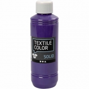 Textile Solid textilfärg, lila, täckande, 250 ml/ 1 flaska