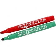 Colortime tuschpennor, standardfärger, spets 5 mm, 12 st./ 1 förp.