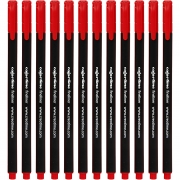 Colortime Fineliner Tusch, röd, spets 0,6-0,7 mm, 12 st./ 1 förp.