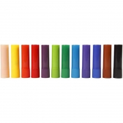 Soft Color Stick, mixade färger, L: 8 cm, 12 st./ 1 förp.