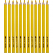 Colortime färgpennor, gul, L: 17,45 cm, kärna 5 mm, JUMBO, 12 st./ 1 förp.