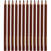 Colortime färgpennor, brun, L: 17,45 cm, kärna 5 mm, JUMBO, 12 st./ 1 förp.