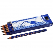 Lyra Groove Graphite blyertspennor, Dia. 10 mm, hårdhet B, kärna 4,25 mm, 12 st./ 1 förp.