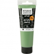 Creall Studio akrylfärg, täckande, olive green (59), 120 ml/ 1 flaska