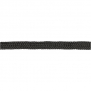Knytsnöre, svart, B: 5 mm, 4 m/ 1 rl.