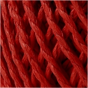 Paperyarn, röd, tjocklek 2,5-3 mm, 40 m/ 1 nystan, 150 g