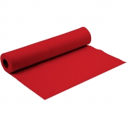 Hobbyfilt, röd, B: 90 cm, tjocklek 1,5 mm, 5 m/ 1 rl.