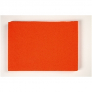 Hobbyfilt, orange, 42x60 cm, tjocklek 3 mm, 1 ark