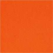 Hobbyfilt, orange, B: 45 cm, tjocklek 1,5 mm, 180-200 g, 1 m/ 1 rl.