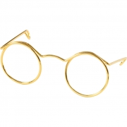 Glasögon, guld, B: 50 mm, 10 st./ 1 förp.