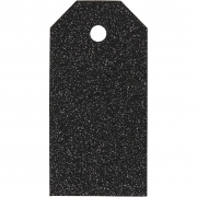 Manillamärken, svart, stl. 5x10 cm, glitter, 300 g, 15 st./ 1 förp.
