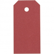 Manillamärken, stl. 4x8 cm, 250 g, röd, 20 st./ 1 förp.