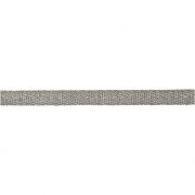 Dekorationsband, silver, B: 5 mm, 20 m/ 1 rl.