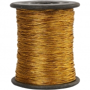Tråd, guld, tjocklek 0,5 mm, 100 m/ 1 rl.