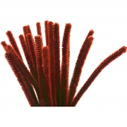 Piprensare, gml. röd,  30 cm,  9 mm, 25 st./ 1 förp.