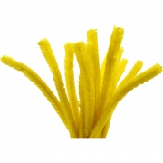 Piprensare, gul, L: 30 cm, tjocklek 15 mm, 15 st./ 1 förp.