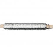 Spoltråd, silver, tjocklek 0,6 mm, 50 m/ 1 rl.