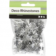 Rhinestones, silver, stl. 11+12+16 mm, 360 st./ 1 förp.