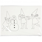 Julkalender med nissar i snöbollskrig, A3, stl. 30x42 cm, 30 st./ 1 förp.