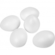 Ägg, vit, H: 8 cm, 50 st./ 1 förp.