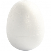 Ägg, vit, H: 7 cm, 5 st./ 1 förp.