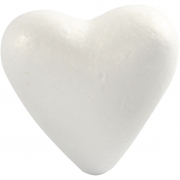 Hjärtan, vit, H: 11 cm, 5 st./ 1 förp.