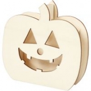 Halloweenfigur, Pumpahuvud, H: 13 cm, djup 3 cm, B: 13,5 cm, 1 st.