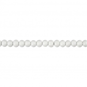 Träpärlor, vit, Dia. 5 mm, Hålstl. 1,5 mm, 6 g/ 1 förp., 150 st.