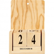 Kalender med datum, stl. 13x5,5x19,2 cm, 1 set