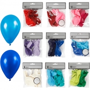 Ballonger, mixade färger, 30 förp./ 1 förp.