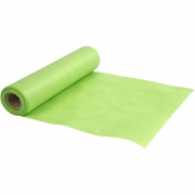 Bordslöpare av imiterat tyg, limegrön, B: 35 cm, 70 g, 10 m/ 1 rl.