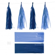 Tofs, mörkblå/ljusblå, stl. 12x35 cm, 14 g, 12 st./ 1 förp.
