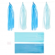 Tofs, blå, ljusblå, stl. 12x35 cm, 14 g, 12 st./ 1 förp.