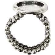 Cabochon ring, antiksilver, Dia. 19 mm, Hålstl. 14 mm, 1 st.