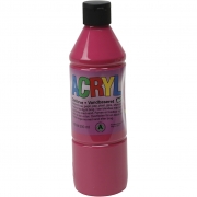 Akrylfärg, primärröd, 500 ml/ 1 flaska