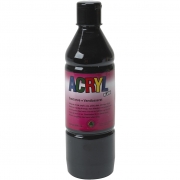 Akrylfärg, svart, 500 ml/ 1 flaska