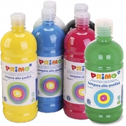 PRIMO skolfärg, standardfärger, matt, 12x1000 ml/ 1 förp.