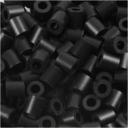 Rörpärlor, sort (32220), stl. 5x5 mm, Hålstl. 2,5 mm, medium, 1100 st./ 1 förp.