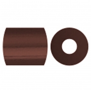 Rörpärlor, brun (32229), stl. 5x5 mm, Hålstl. 2,5 mm, medium, 6000 st./ 1 förp.