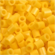 Rörpärlor, gul (32227), stl. 5x5 mm, Hålstl. 2,5 mm, medium, 6000 st./ 1 förp.