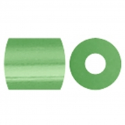 Rörpärlor, pastellgrön (32252), stl. 5x5 mm, Hålstl. 2,5 mm, medium, 6000 st./ 1 förp.