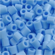 Rörpärlor, pastellblå (32224), stl. 5x5 mm, Hålstl. 2,5 mm, medium, 6000 st./ 1 förp.