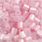 Rörpärlor, rosa pärlemor (32259), stl. 5x5 mm, Hålstl. 2,5 mm, medium, 1100 st./ 1 förp.