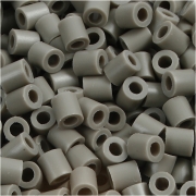 Photo Pearls, askgrå (8), stl. 5x5 mm, Hålstl. 2,5 mm, medium, 1100 st./ 1 förp.