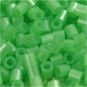 Photo Pearls, grön pärlemor (22), stl. 5x5 mm, Hålstl. 2,5 mm, medium, 6000 st./ 1 förp.