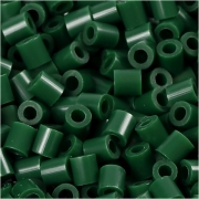 Photo Pearls, mörkgrön (9), stl. 5x5 mm, Hålstl. 2,5 mm, medium, 1100 st./ 1 förp.