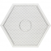Pärlplattor, transparent, stl. 15x15 cm, 1 st.
