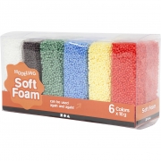 Soft Foam, standardfärger, 6x10 g/ 1 förp.